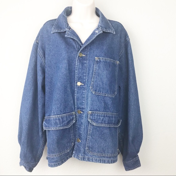 Saks Fifth Avenue Jackets & Blazers - VTG Saks 100% cotton denim oversized jean jacket